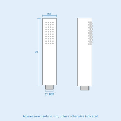 Calla Round Chrome Modern Concealed Thermostatic Mixer Valve Shower Head Set - 8