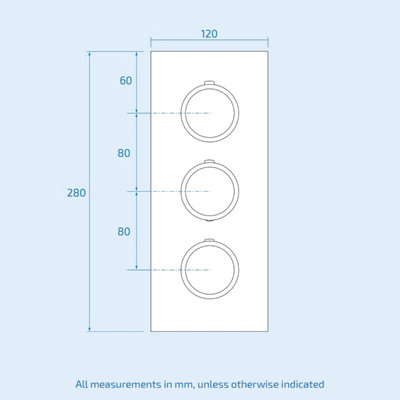 Calla Square Concealed Thermostatic Mixer Valve Hand Held 300mm Shower Head Set - 9
