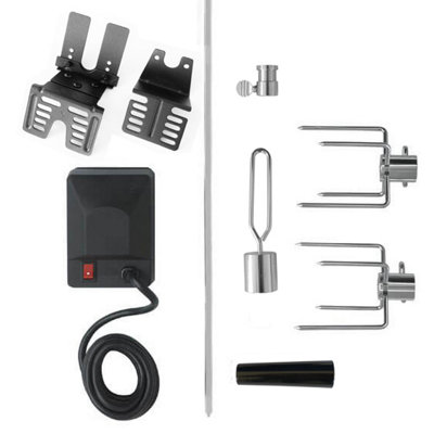 Universal bbq rotisserie on sale kit