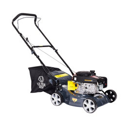 Callow Premium Petrol Lawn Mower - 41cm Cutting Width - Powerful 4 Stroke Loncin OHV Engine with adjustable cutting heights