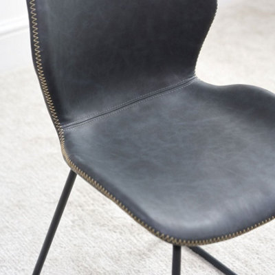Callum Dining Chair - Dark Grey (Set of 2)