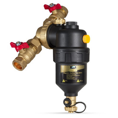 Calmag Magnetic Boiler 22mm Filter Kit With Central Heating Inhibitor and Cleaner