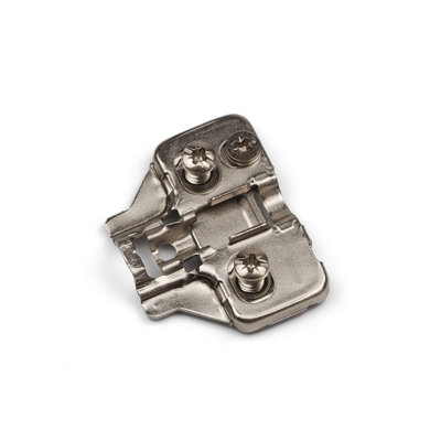 Cam Adjustable Hinge Plate with Euro Screw for Soft Close Kitchen Cabinet Plate fits both 110 Degree & 155 Degree Hinge