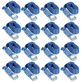 Cam Buckle Tie Down Straps Fasteners Cargo Luggage Holder Securing 16pc