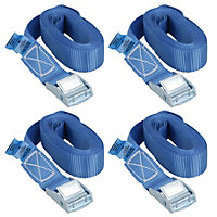 Cam Buckle Tie Down Straps Fasteners Cargo Luggage Holder Securing 4pc
