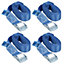 Cam Buckle Tie Down Straps Fasteners Cargo Luggage Holder Securing 4pc