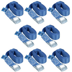 Cam Buckle Tie Down Straps Fasteners Cargo Luggage Holder Securing 8pc