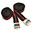 Cam Buckle Tie Down Straps Rope Strap Grip 1in x 2.5 Metres 2 Pack