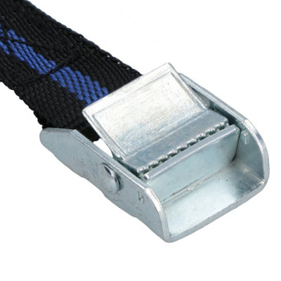 Cam Buckle Tie Down Straps Rope Strap Grip 1in x 2.5 Metres 2 Pack