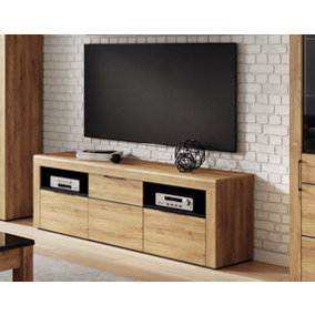 Camar Large Oak Effect 2 Drawer TV Cabinet K25