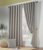 Camb Ring Top Curtains 229cm x 274cm Ochre