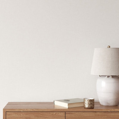 Cambric Texture Wallpaper Ivory Muriva 196307
