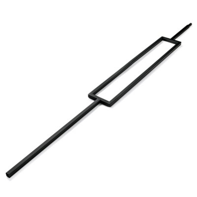 Cambridge Black Metal Rectangular Stair and Landing Baluster Pack of 3 (H) 1120mm (W) 13mm