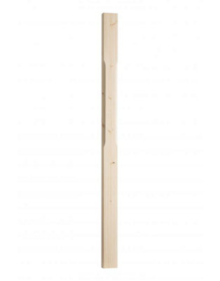 Cambridge Chamfered Pine Half Newel Post (H) 1500mm (W) 90mm (D) 43mm