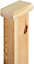 Cambridge Half Flat Cap Clear Pine to fit 82mm Newel Post (W) 102mm x (L) 50mm x (H)27mm
