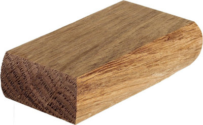 Cambridge Half Flat Cap Oak to fit 90mm Newel Post (W) 110mm x (L) 52mm x (H)27mm
