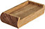 Cambridge Half Flat Cap Oak to fit 90mm Newel Post (W) 110mm x (L) 52mm x (H)27mm