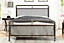Cambridge Industrial Style Metal Bed Frame Double 4ft6