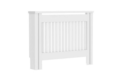 Cambridge Radiator Cover Vertical slats - White - 3