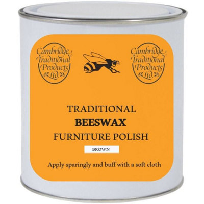 Cambridge Traditional Natural Beeswax Polish 5oz Jar (380477