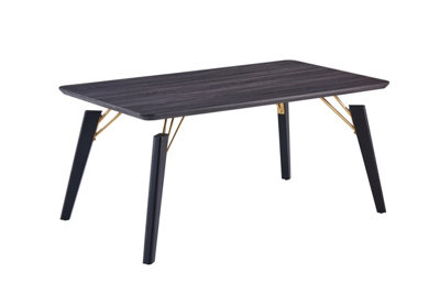 Camden Cosmo LUX Dining Set, a Table and Chairs Set of 4, Black/Dark Grey