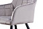 Camden Modern Velvet Upholstered Dining Chair for Kitchen Dining Room Living Room Lounge, Metal Legs, Set of 2, Light Grey