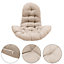 Camel Thicken Hanging Egg Chair Seat Pad Cushion W 95 cm x H 75 cm