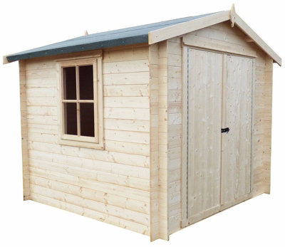 Camelot 19 mm Log Cabin 7 x 7 Feet