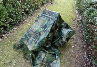 Camo Camouflage Tarpaulin Heavy Duty Waterproof Cover Tarp Sheet 2m x 2m