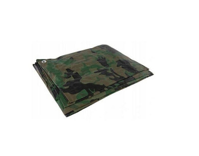 Camo Camouflage Tarpaulin Heavy Duty Waterproof Cover Tarp Sheet 2m x 2m
