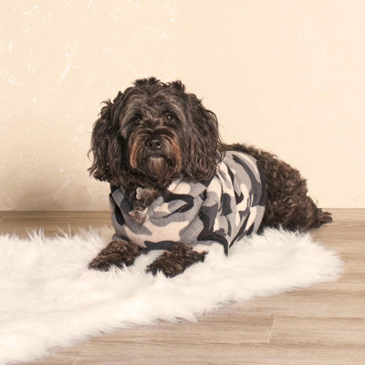 Camo Dog Fleece Jumper Coat Pet Blanket Travel Clothes