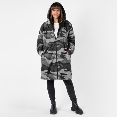 Full-Zip Sherpa Lined Water Resistant Oversized Hoodie Blanket