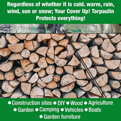 Camouflage Tarpaulin  Multi-Use Tarp Sheet for Camping - 4