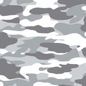 Camouflage Wallpaper Army Camo Black Grey Green Children Teenager Boys Debona