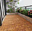 Camp 20 Acacia Hardwood Decking Tiles 30x30cm 10 Tiles per Pack  Hardwax oilded Golden Teak