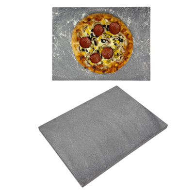 Camp&Fire Pizza Baking Stone (30 x 40cm) Natural Volcanic Lava Stone ...