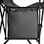Camping Chair Lightweight Folding Portable with Cup Holder and Side Pocket Camp - Black