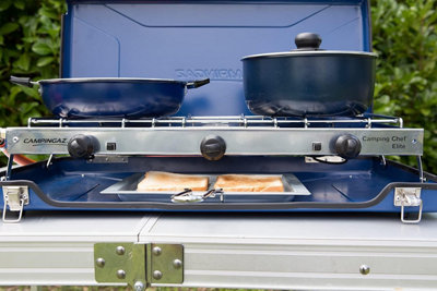 Camping Chef Folding Double Burner & Toaster - 4