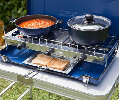 Camping Chef Folding Double Burner & Toaster - 5