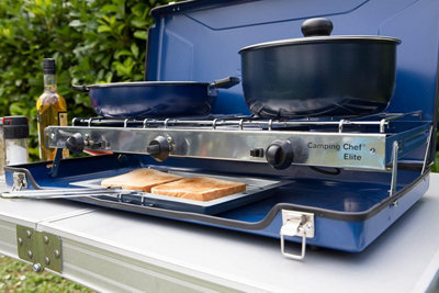 Camping Chef Folding Double Burner & Toaster - 6