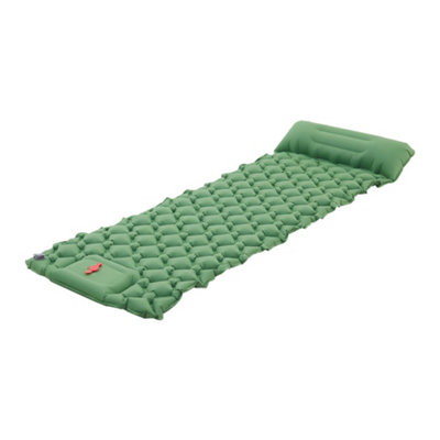 Camping Inflatable Sleeping Pad Waterproof Camping Mattress Army Green 190 x 60cm
