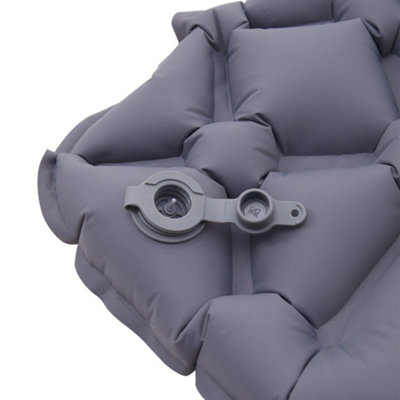Camping Inflatable Sleeping Pad Waterproof Camping Mattress Grey 190 x 60cm