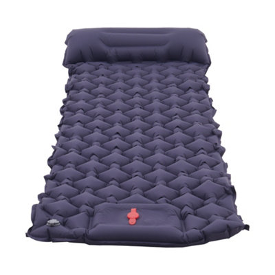 Camping Inflatable Sleeping Pad Waterproof Camping Mattress Navy Blue 190 x 60cm
