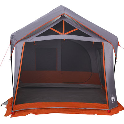テント・タープ BRUNT BUSH DE CAMPERS heaven and earth Camping Tent with Windows Grey and Orange 10-Person Waterproof