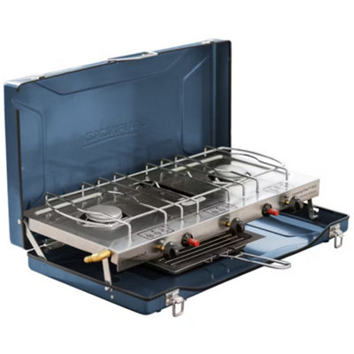Portable Camping Stove – 1/2/3 Burner Cast Iron Gas Cooker For Outdoor BBQ & Hiking 2 thumbnail image