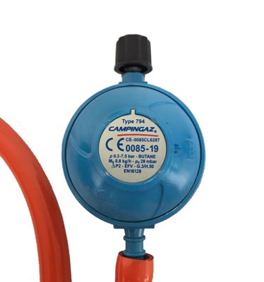 Campingaz Gas Hose & Regulator Kit 29 MBar Gas for Type R907 R904 Cylinders