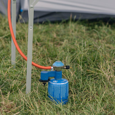 Campingaz Twin Connection Regulator Kit CV/R With Gas Hose and Clips - 6