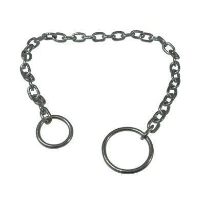 Canal Mooring Chain with Rings - Pack of 2 (Galvanised Narrowboat Docking Tie)