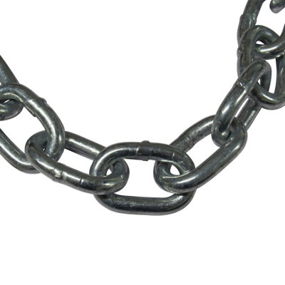 Canal Mooring Chain with Rings - Pack of 2 (Galvanised Narrowboat Docking Tie) - 7