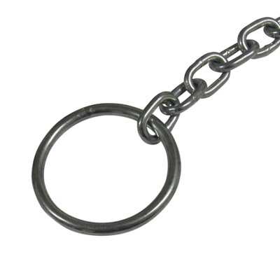 Canal Mooring Chain with Rings - Pack of 2 (Galvanised Narrowboat Docking Tie) - 9